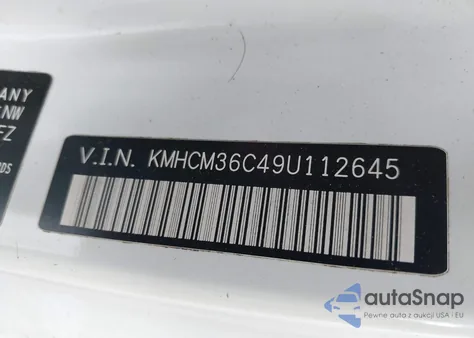 2009 Hyundai Accent Gs из США, поврежденный, VIN KMHCM36C49U112645